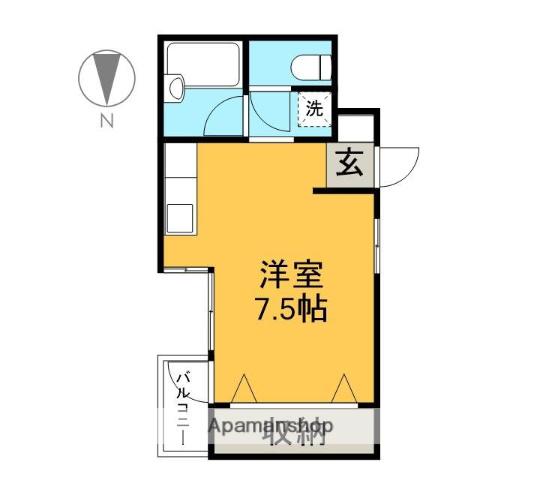 OAPエスペランサ(ワンルーム/2階)の間取り写真