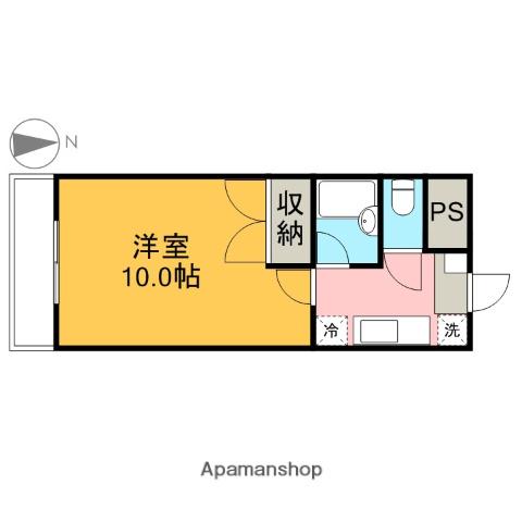 イルメーゼ(1K/1階)の間取り写真
