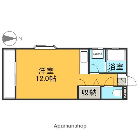 クレイン・ハイツ(ワンルーム/2階)の間取り写真