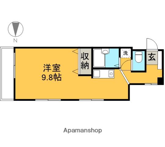 高久ビル(ワンルーム/3階)の間取り写真