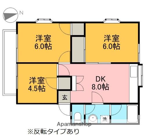 ロイヤルコーポⅠ(3DK/1階)の間取り写真