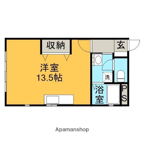 メゾンドMT(ワンルーム/2階)の間取り写真