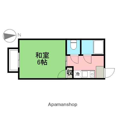 セントラルリバティハイツ(1K/2階)の間取り写真