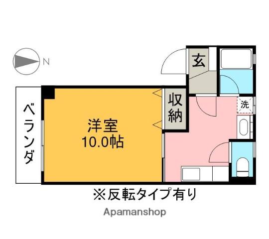 メゾン・パッサージュB(1K/3階)の間取り写真