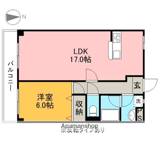 グリーンハイツ三澤PART6 A(1LDK/2階)の間取り写真