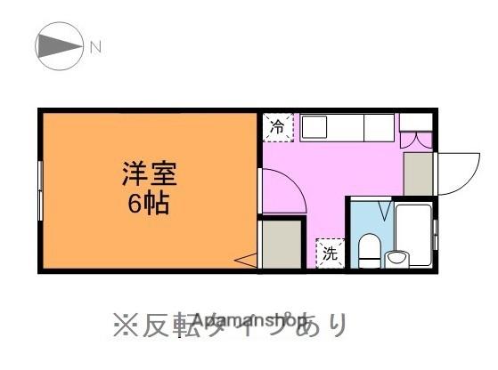 寿ハイツ(1DK/2階)の間取り写真
