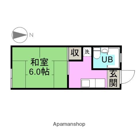 寿ハイツ(1K/2階)の間取り写真
