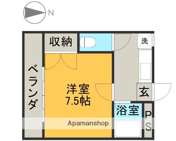 プチハウスけいせつ(1K/2階)の間取り写真