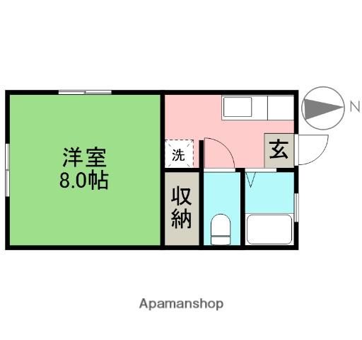 レジデンス寿(1K/2階)の間取り写真