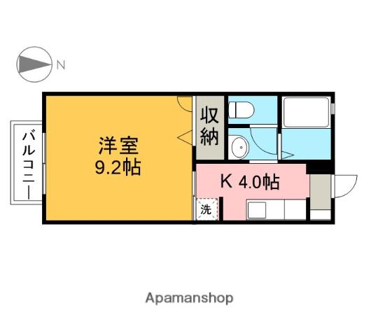 ディアスソフィアC棟(1K/1階)の間取り写真