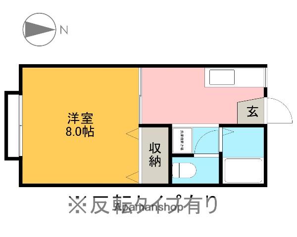 コーポナカヤマ(1K/2階)の間取り写真