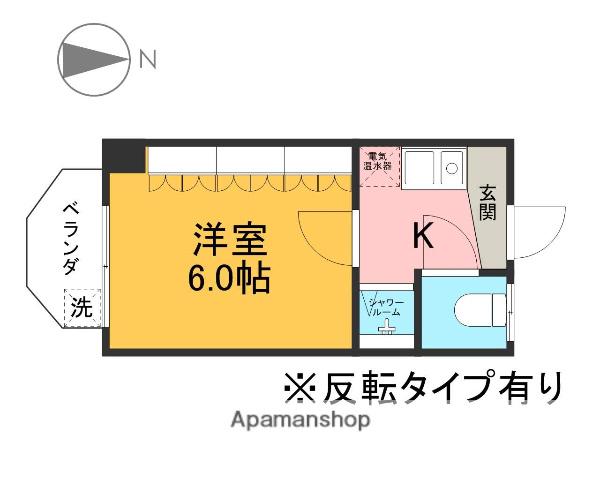 ドリームシティヒロ(1K/2階)の間取り写真