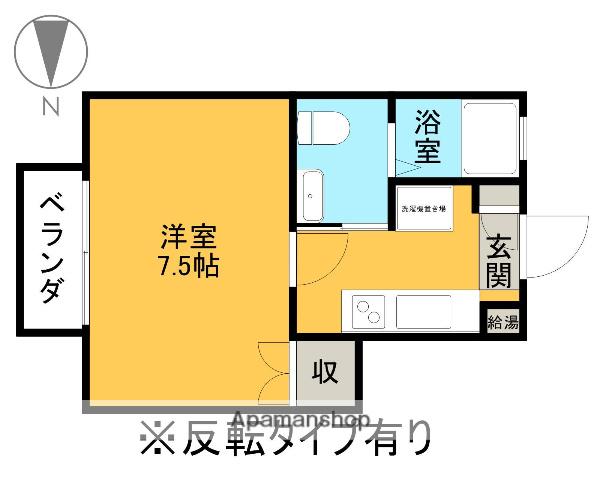 ハイツフレグラン(1K/2階)の間取り写真