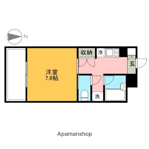 久保井マンション(1K/4階)の間取り写真