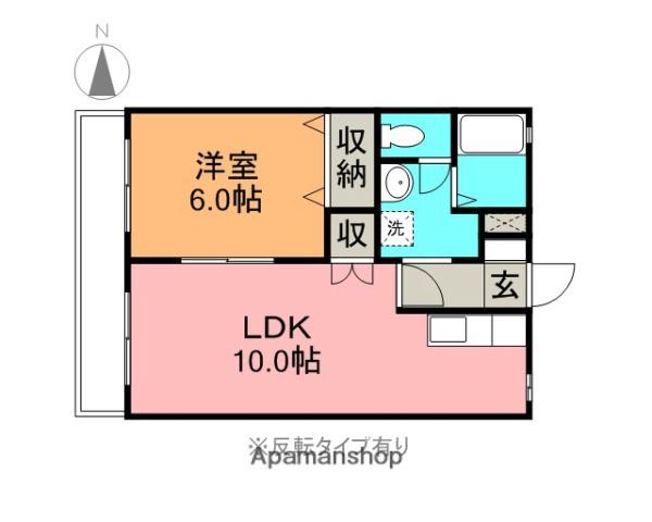 コーポ伊藤(1LDK/2階)の間取り写真