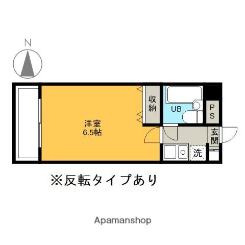 ライオンズマンション宇都宮一番町(1K/3階)の間取り写真