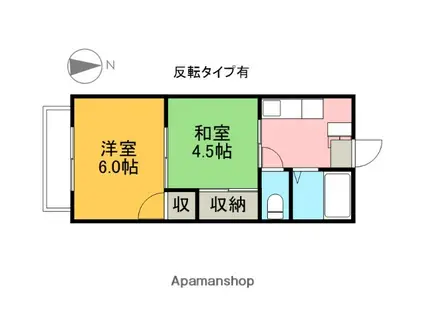 第3鈴木マンション(2K/2階)の間取り写真