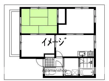 カーサ天神台B(3DK/2階)の間取り写真