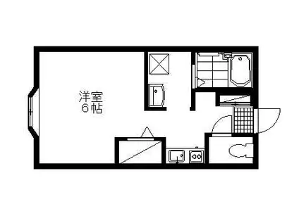 セジュール田中(1K/2階)の間取り写真