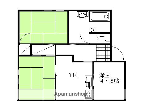 ラフォーレ上渋垂A(3DK/2階)の間取り写真