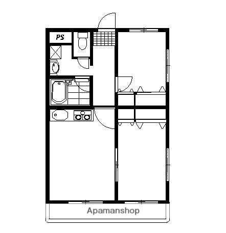 クレインヒルズマンション(2LDK/1階)の間取り写真