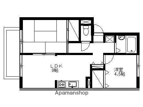 メゾンフォルテ(2LDK/2階)の間取り写真