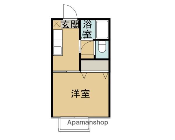 CASA EST 大町(1K/1階)の間取り写真