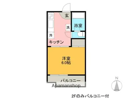 PREMIER MAISON 足利(1K/2階)の間取り写真