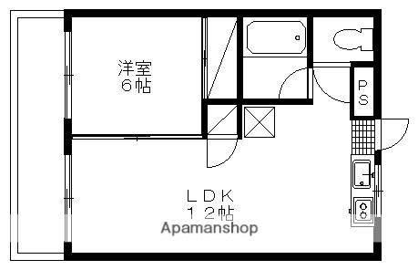 グリーンハイツ・D(1LDK/3階)の間取り写真