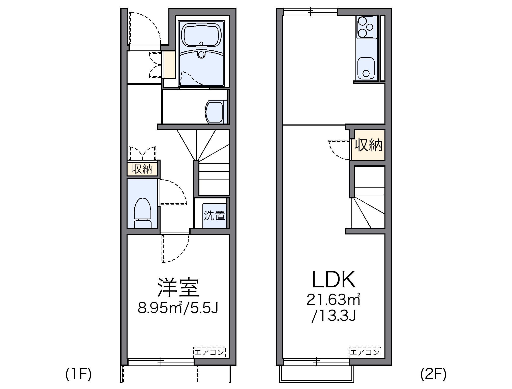 レオネクストロゼット(1LDK/1階)の間取り写真