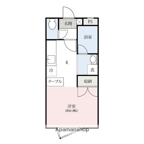 ホライズンプレイス(1K/3階)の間取り写真