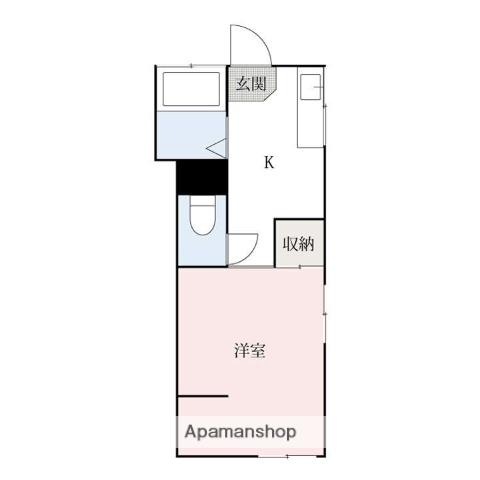 コーポ雄飛(1K/2階)の間取り写真