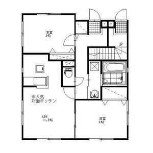 アルグレイ6(2LDK/1階)の間取り写真