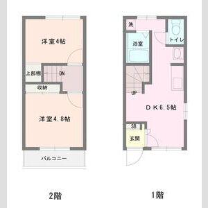 ライフ光(2DK/1階)の間取り写真