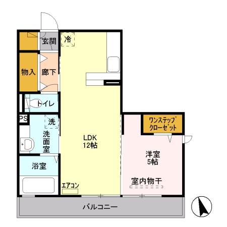 アーバンロック(1LDK/3階)の間取り写真