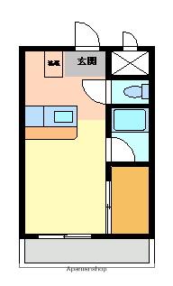 エスペランス・ワン(ワンルーム/3階)の間取り写真