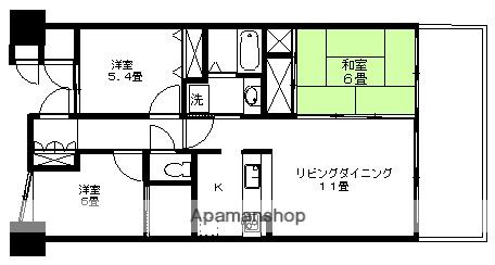 サーパス高崎駅前(3LDK/12階)の間取り写真