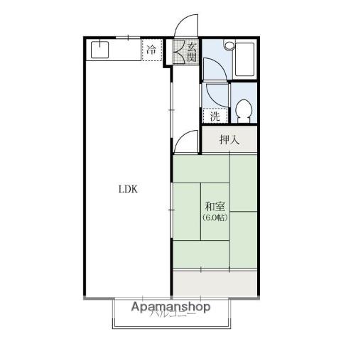 メゾン・エントピア(1LDK/1階)の間取り写真