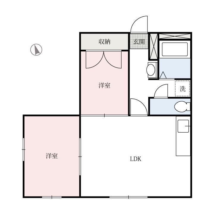 ペーシュC(1SLDK/1階)の間取り写真