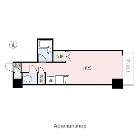 エトワール江木(1K/6階)の間取り写真