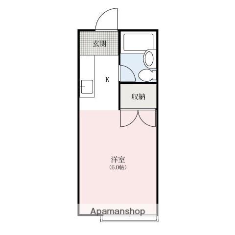 SAWAハイツ(1K/1階)の間取り写真
