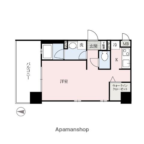 アーバンポイント高崎(1K/7階)の間取り写真