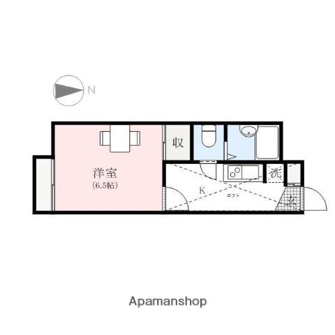 KLEINHAUS(1K/1階)の間取り写真