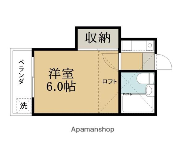 ルミエール(1K/2階)の間取り写真