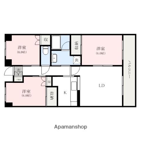ヴィラMRK8(3LDK/2階)の間取り写真