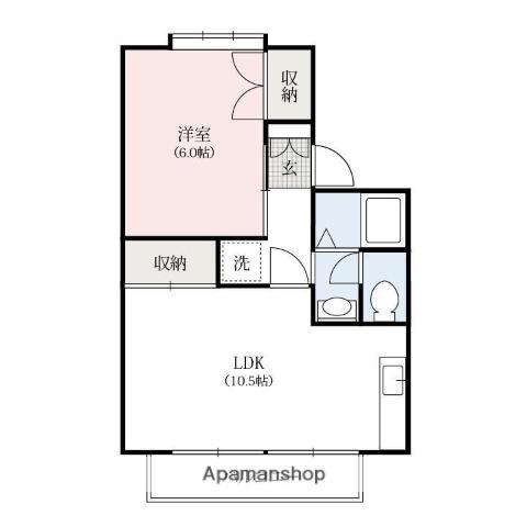 ロフトヨコハマNO.2(1LDK/1階)の間取り写真