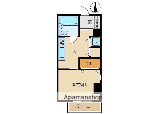 やまざきビル(1K/3階)の間取り写真