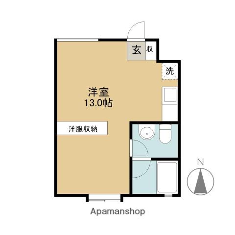 TINO CITTA(ワンルーム/2階)の間取り写真