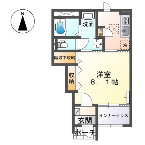 ドリーム シーティー(1K/1階)の間取り写真