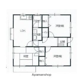 上越線 井野駅(群馬) 徒歩33分 1階建 築28年(3LDK)の間取り写真